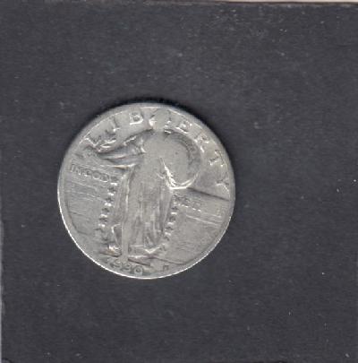 Beschrijving: Quarter Dollar Liberty